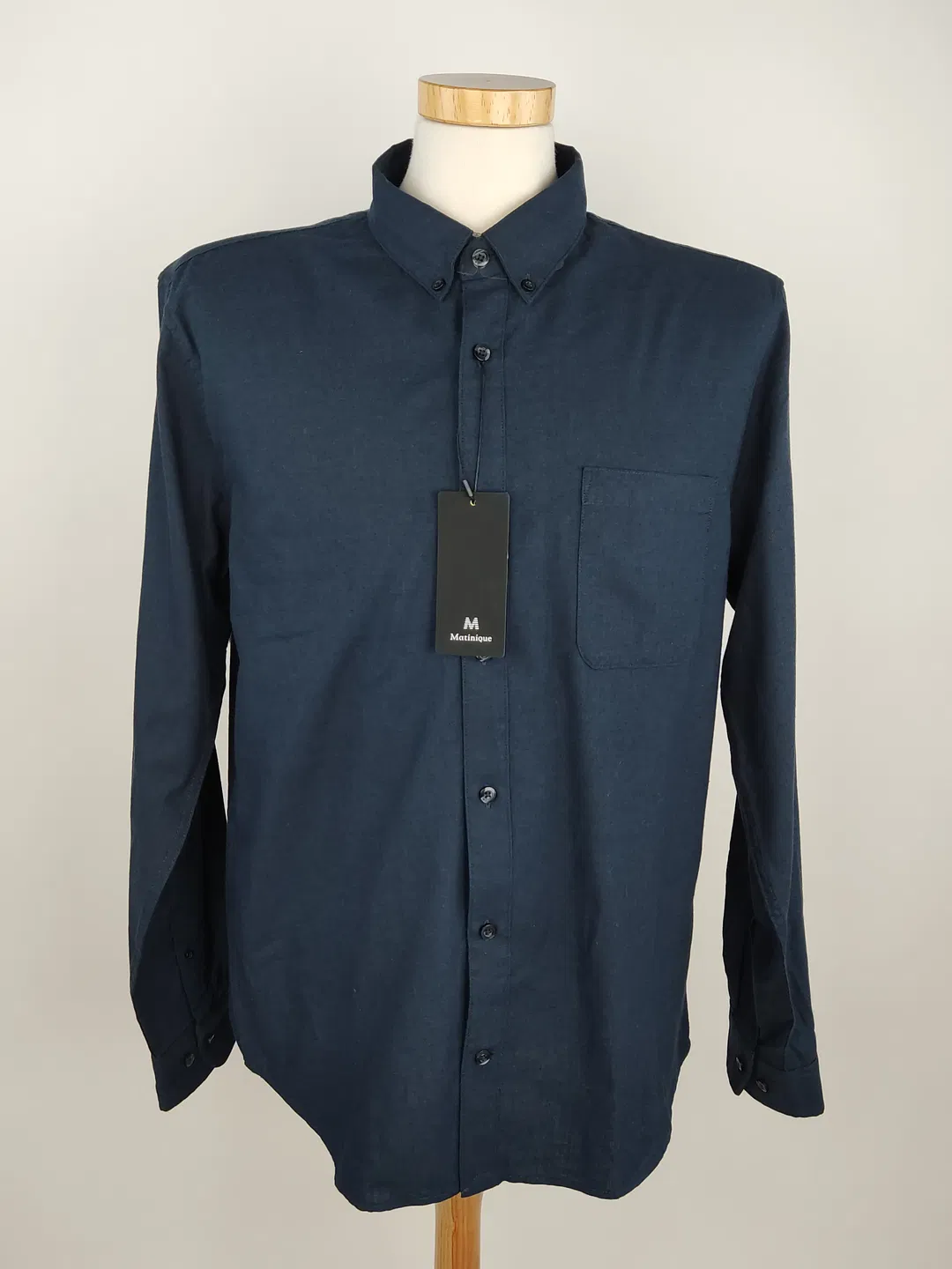 Matinique Herren Baumwollhemd navy - XL / 56 - Bild 1