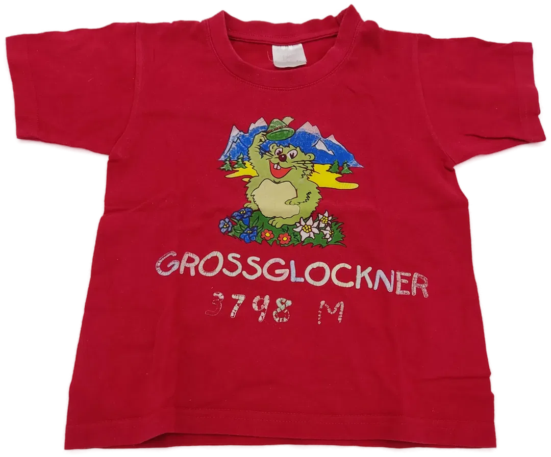 B&C Kinderkurzarm T-Shirt rot - 98-104 - Bild 4