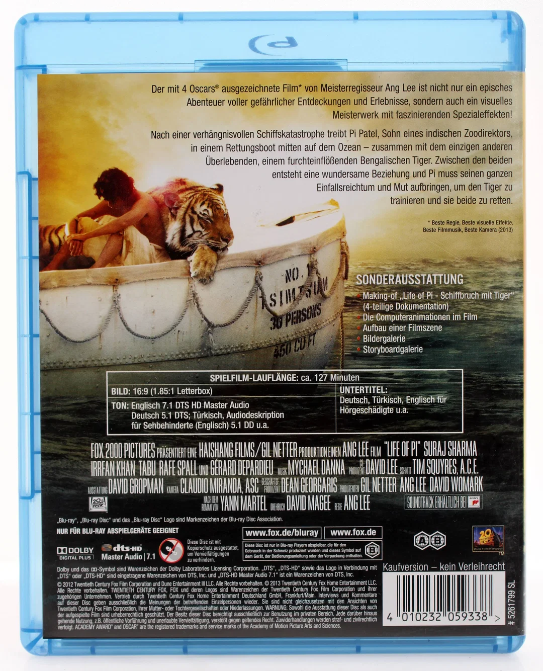 Blu-ray "Life of Pi" - Schiffbruch mit Tiger  – Bild 2