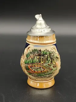 King Werke - Handbemalter kleiner Bierkrug mit Baden bei Wien-Motiv - Bild 3