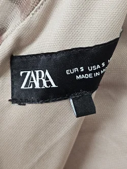 ZARA Damen Maxikleid mit Animal Print, braun - Gr. S – Vorschau 5
