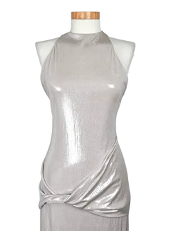 ZARA Damen Abendkleid, silber - Gr. M – Vorschau 3