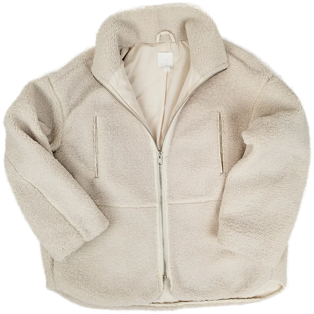 H&M, Teddy-Fleece Jacke, Gr. M  – Bild 3