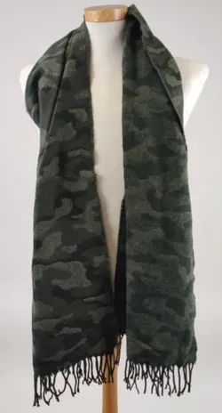 Herren Schal - Camouflage grün-schwarz - Bild 2