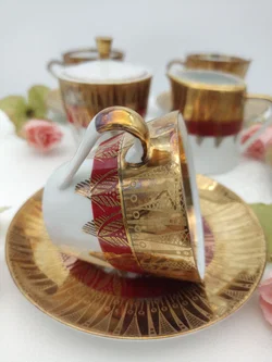 Bavaria Porzellan Kaffeeservice mit Schönheitsfehler | Vintage-Schatz - Bild 6