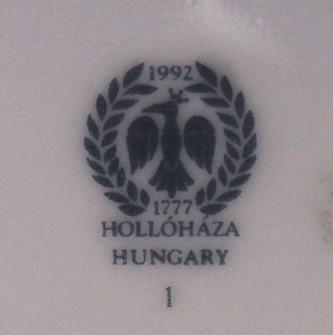 Hollóháza Porzellanvase 30,5 cm – Art Deco / Jugendstil Motiv – Ungarn – 1. Wahl – Bild 3