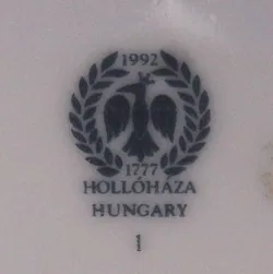 Hollóháza Porzellanvase 30,5 cm – Art Deco / Jugendstil Motiv – Ungarn – 1. Wahl - Bild 3