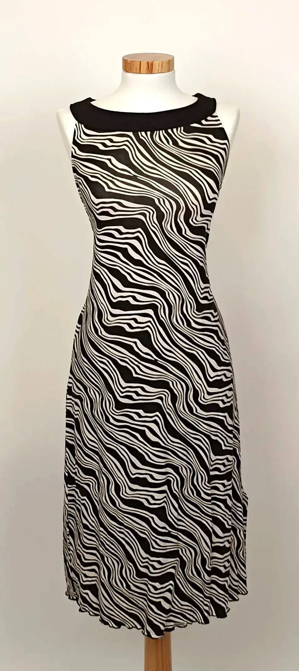 Tom Tailor Midikleid Zebramuster Gr. 38 - Bild 1