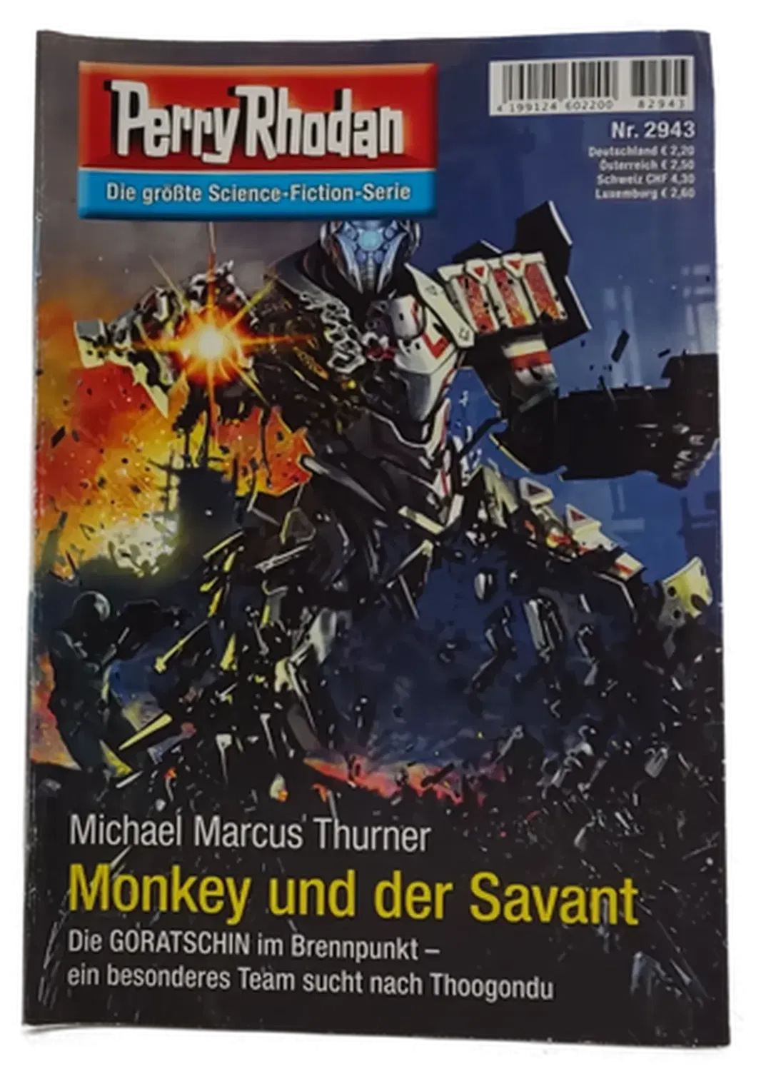 Romanheft Perry Rhodan Monkey und der Savant Erstauflage Nr.2943 - Bild 1