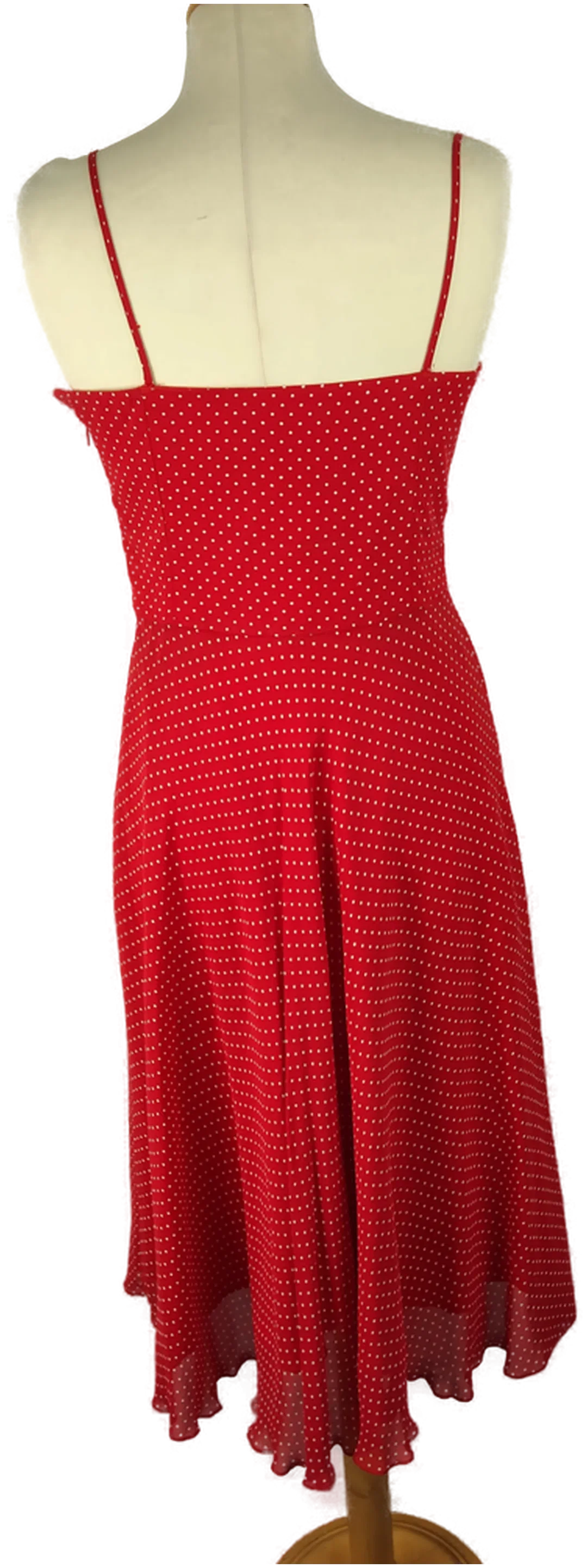 Midikleid Jake*s Gepunktet Viskose Gr. 40 | Sommerabend-Charme – Bild 3