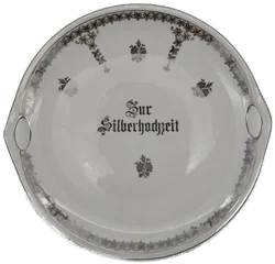 3-tlg. Tafelservice Sonstige Silberhochzeit | Festliches Andenken - Bild 2