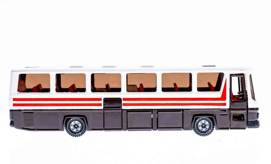Siku 3417 Man Modellbus weiß/rot/braun – Bild 2