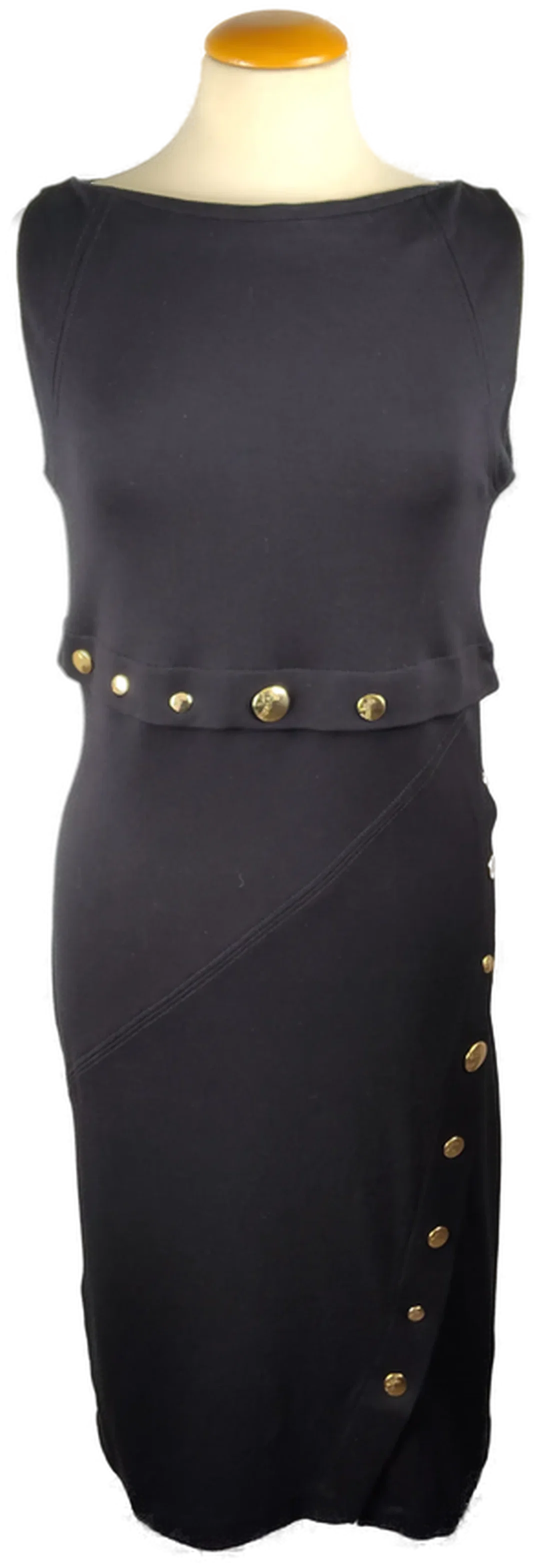 Versace Minikleid Unifarben Gr.46 | Festlicher Chic - Bild 1