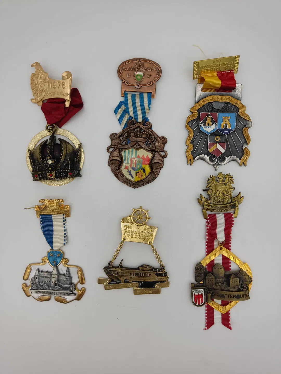 6x Vintage Wanderabzeichen - Bild 2