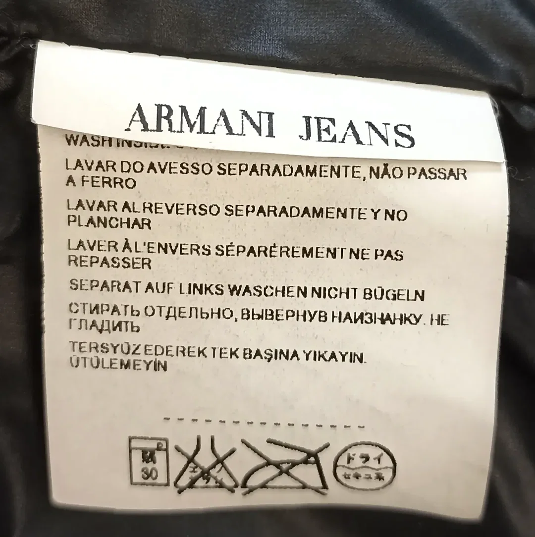 Armani Jeans Damendaunenjacke schwarz Gr. 48 – Bild 5