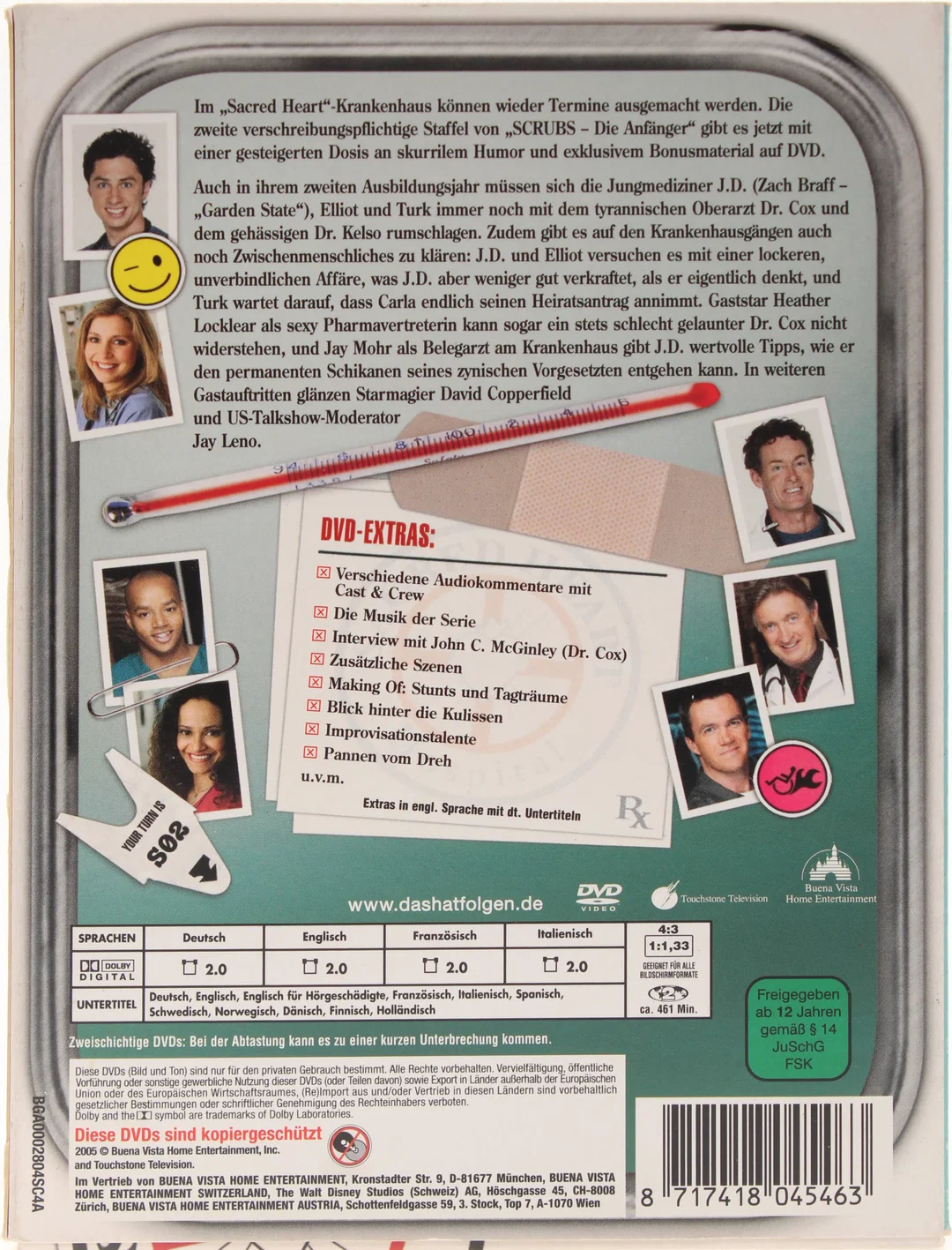 DVD Scrubs – Die Anfänger: Die komplette zweite Staffel (4-Disc-Set) – Bild 2