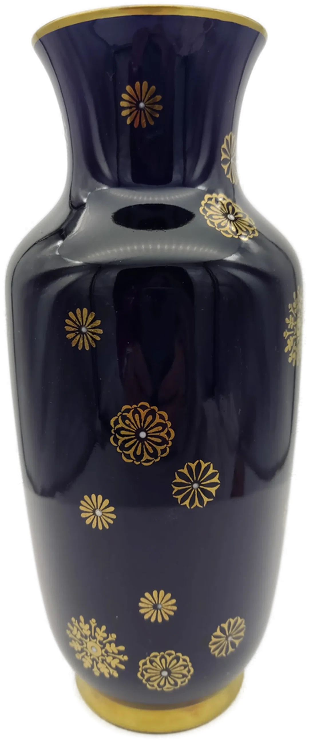 Porzellan Vase Echt Kobalt Gold  | Aus Thüringischen Manufaktur - Bild 4