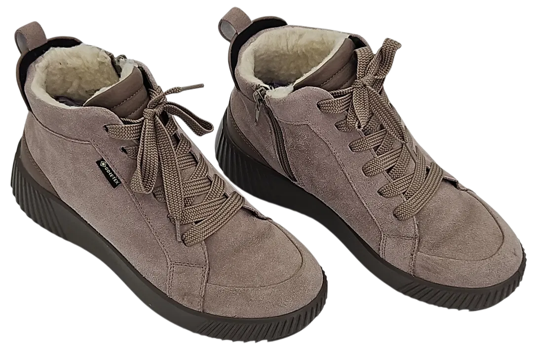 ara GORE-TEX Damen Stiefeletten Davos moon, grau - Gr. 37,5 - Bild 1