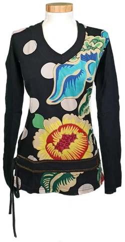 Desigual Damentop gemustert Gr. L - Bild 1