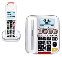 Swissvoice Xtra 3355 Combo Senioren-Telefon Set – Großtasten, Anrufschutz, AB, Schnur & Mobilteil - Bild 2