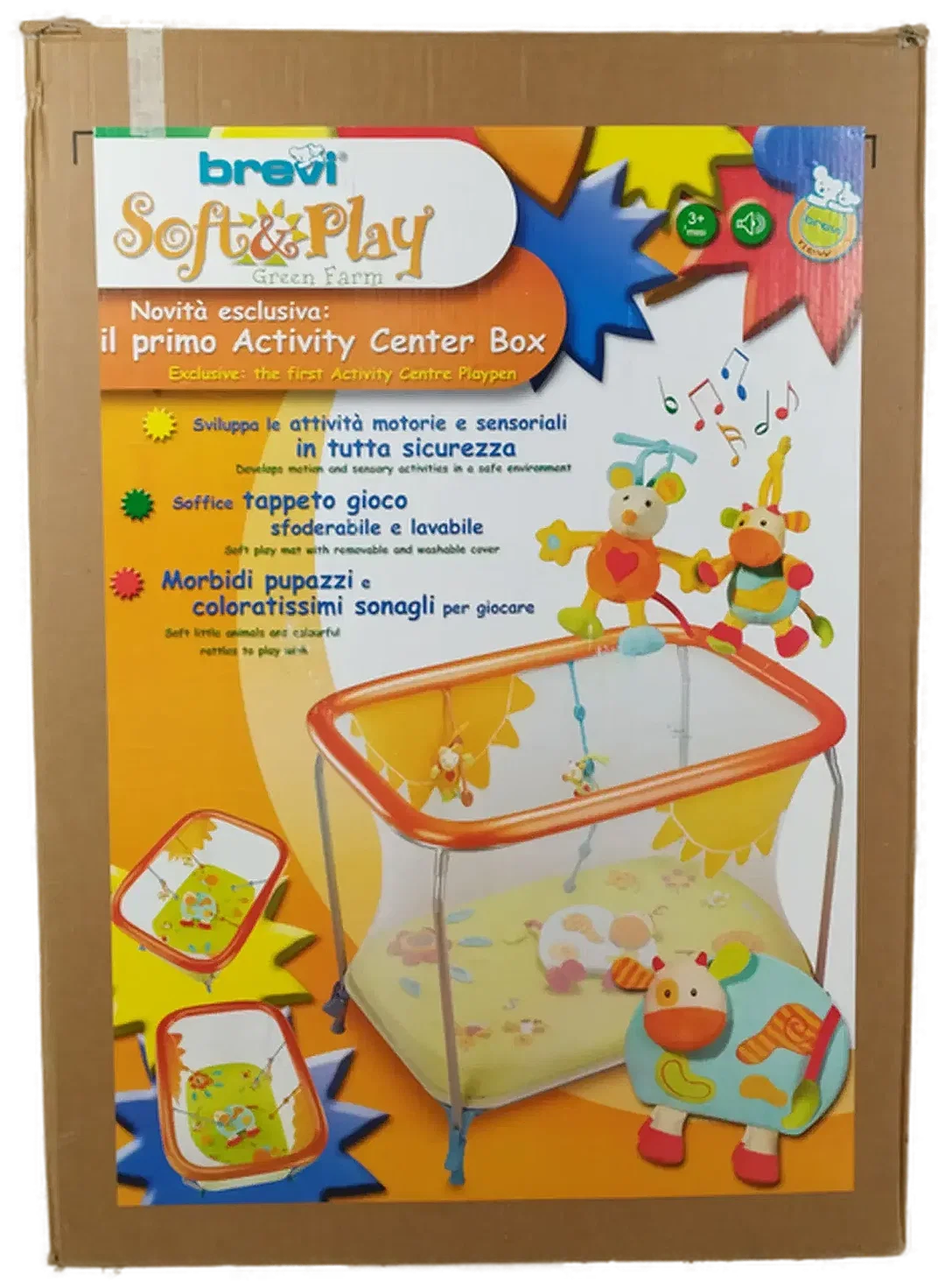 Laufgitter Brevi Soft & Play Green Farm | Gut Erhalten - Bild 1