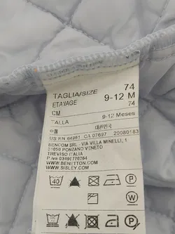 Benetton Baby Jacke hellblau Gr. 74 - Bild 4