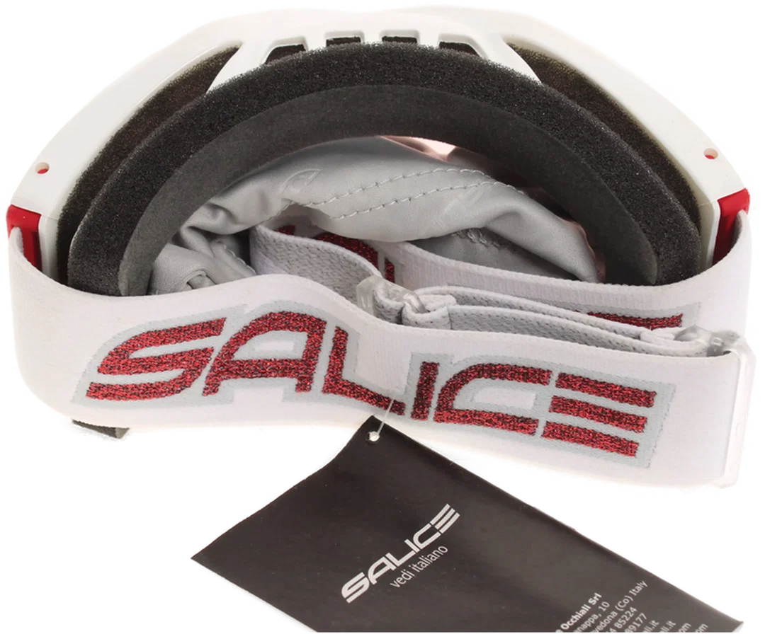 Salice Skibrille Weiß/Rot – Doppelscheibe, Antifog, UV-Schutz, inkl. Microfaserbeutel – Bild 2