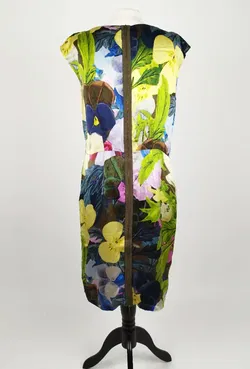 Luisa Cerano Bemustertes Midikleid - Größe 42, Seide, Viskose, Polyester - Bild 3