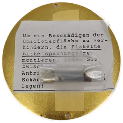 Goldene ÖAMTC 55 Jahre Jubiläums-straffreies Fahren-Autoplakette –  Ø 8 cm – Vorschau 2