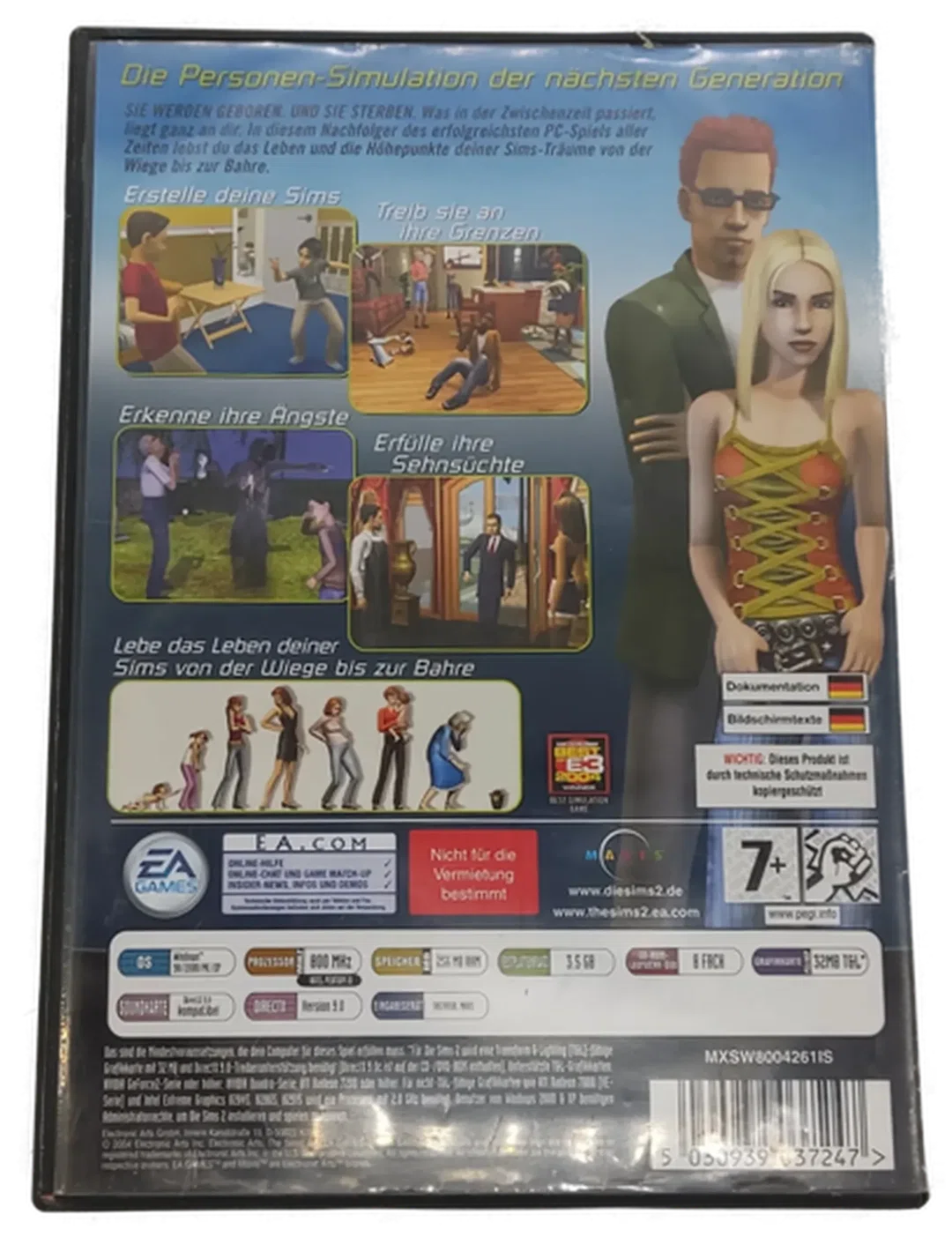 PC Game 4 CD-ROM Die Sims 2 – Bild 3
