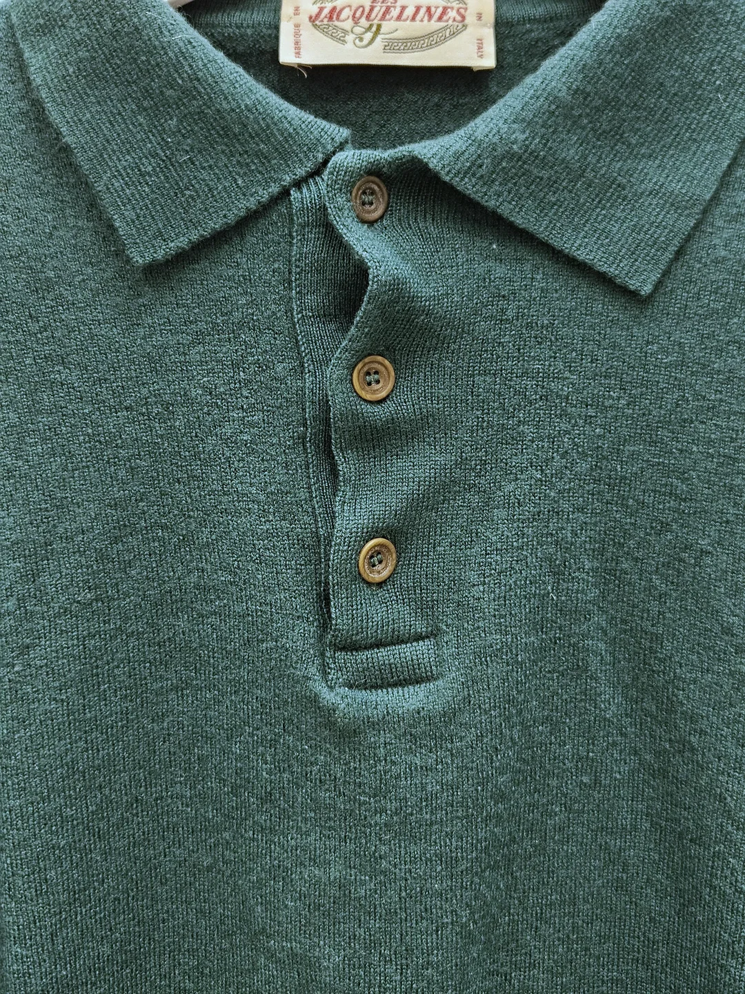 LES JAQUELINES Herren Pullover, grün - Gr. S – Bild 3
