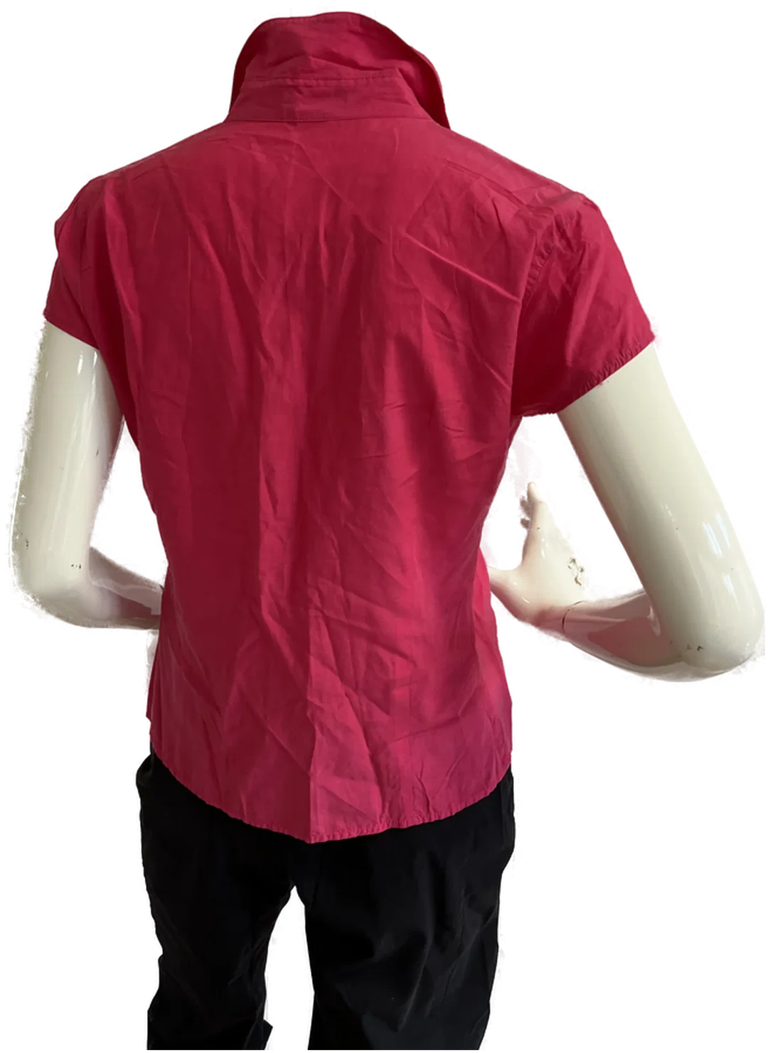MARIPOSA Damenbluse Gr. 38 - Fuchsia, 55% Baumwolle – Bild 2