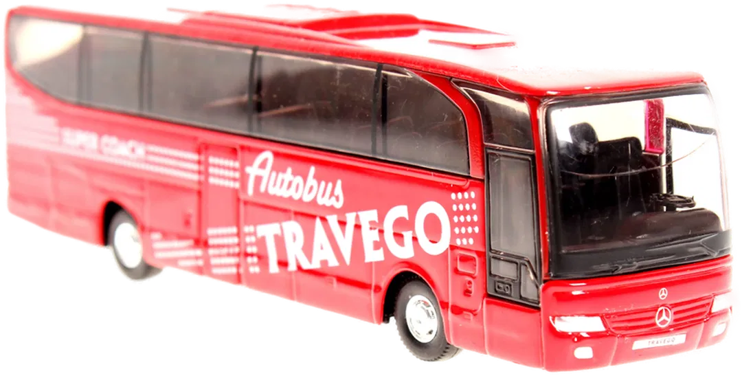 Reisebus Mercedes-Benz Travego – Modellbus 1:60, Welly lizenziert, L=18 cm - Bild 1