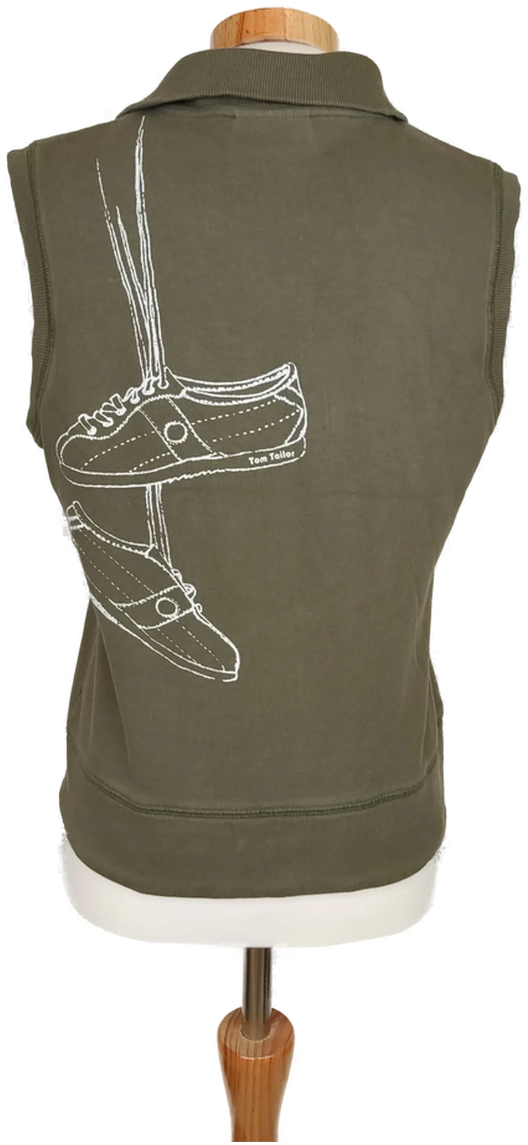 Tom Tailor Damen Weste armygrün mit Druck - L/44 – Bild 2