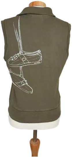 Tom Tailor Damen Weste armygrün mit Druck - L/44 - Bild 2