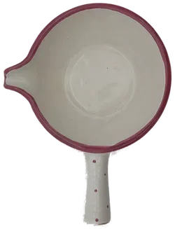 Gmundner Keramik rosa Tupfen Sauciere  - Bild 3