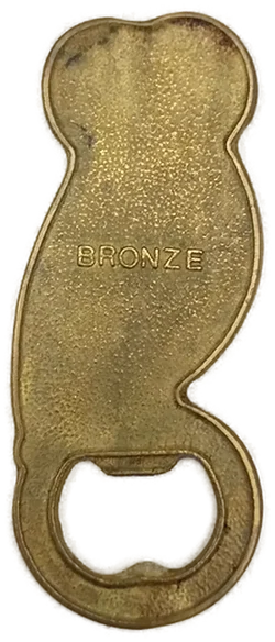 Vintage Griechischer Bronze Flaschenöffner – Eule der Athena mit Emaille, 1980er Jahre – Vorschau 2