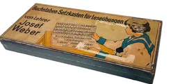 Antiker Buchstaben-Setzkasten für Leseübungen Josef Weber – Vorschau 3