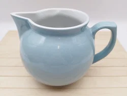 Krug kugelförmig, Wilhelmsburger Porzellan, 1L, blau  – Vorschau 1