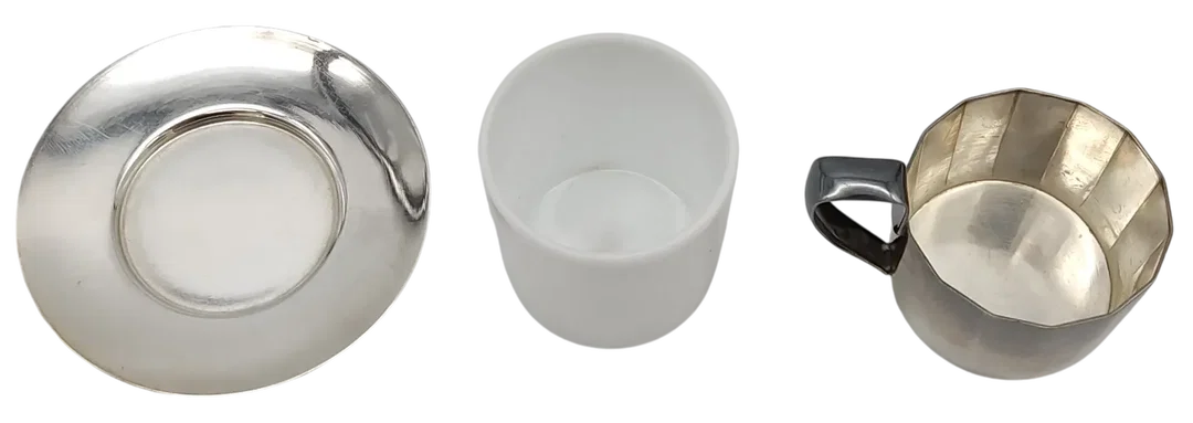 J. L. Herrmann Wien - Kaffee-Set versilbert  – Bild 11