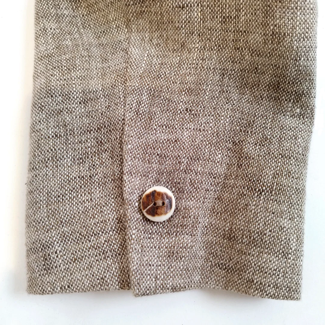 Trachtenjacke von Steinbock Mode Tyrol, Gr. 52, Leine, Beige/Hafer – Bild 6