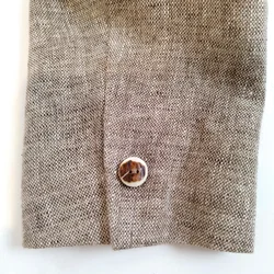 Trachtenjacke von Steinbock Mode Tyrol, Gr. 52, Leine, Beige/Hafer - Bild 6