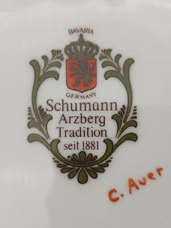 Porzellan Durchbruchteller von Bavaria Schumann Arzberg | Bayerischer Zierteller - Bild 8