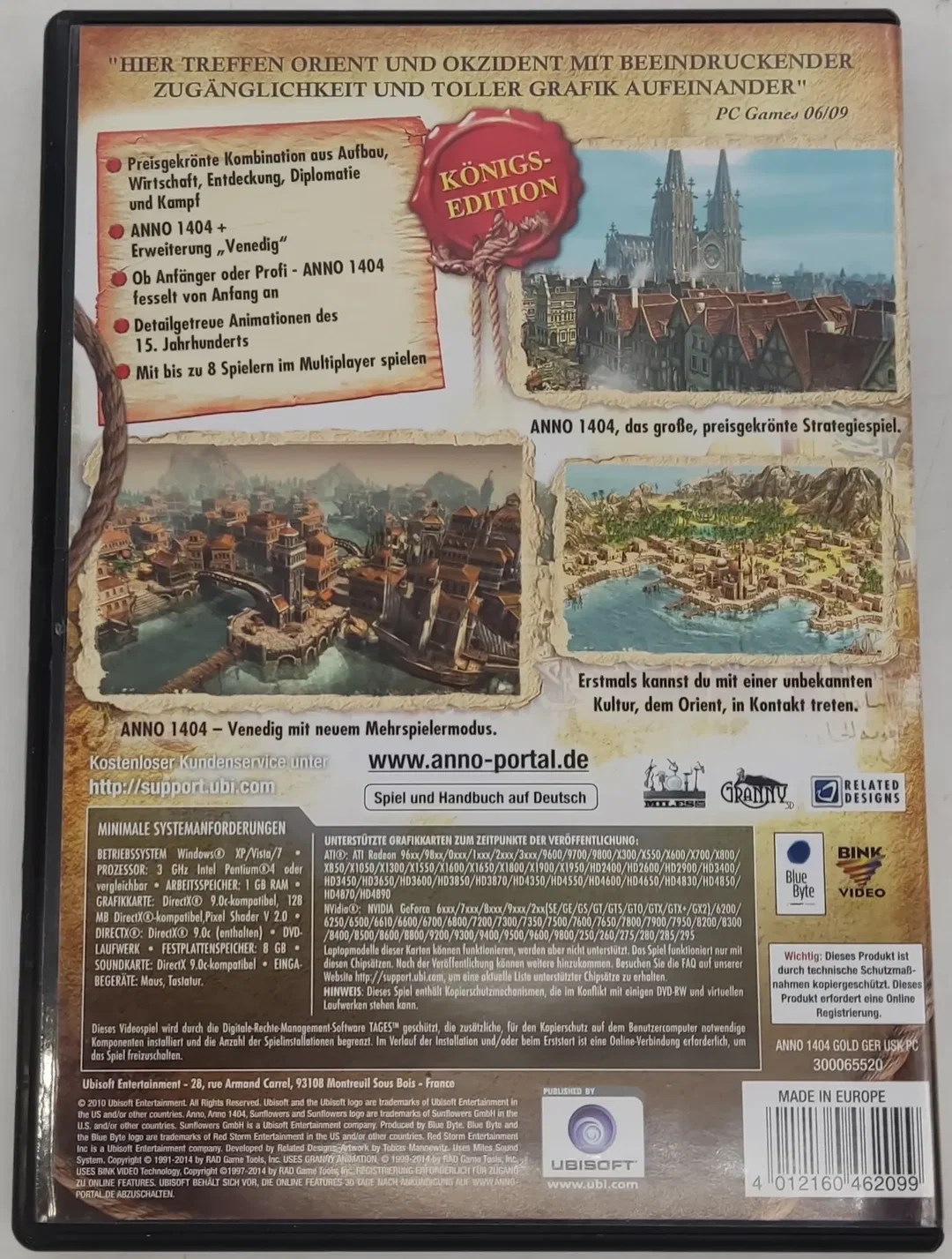 PC Game DVD-ROM "Anno 1404"  Königs Edition – Bild 3