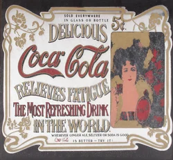 Coca-Cola Vintage Werbebild im Holzrahmen – Retro Deko – 23 × 17,5 cm - Bild 3