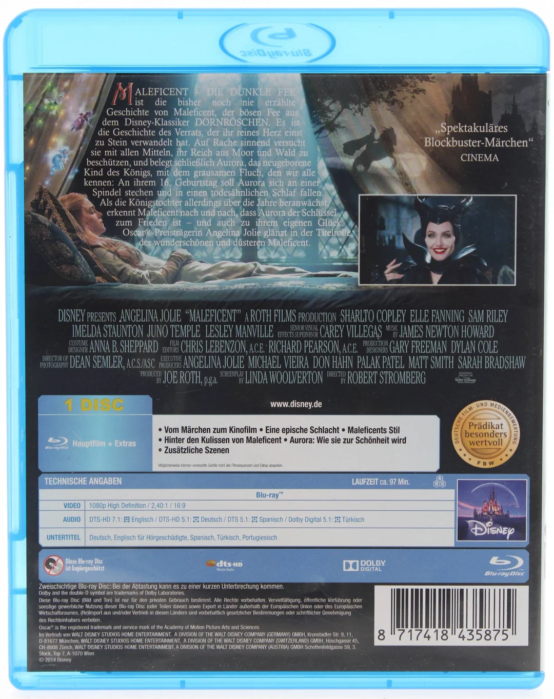 Blu Ray "Disney Maleficent" – Die dunkle Fee - ungekürzte Fassung – Bild 3