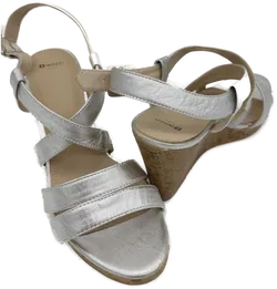 Minozzi  Milano Damenriemensandalen, silber, Größe: 40 - Bild 2