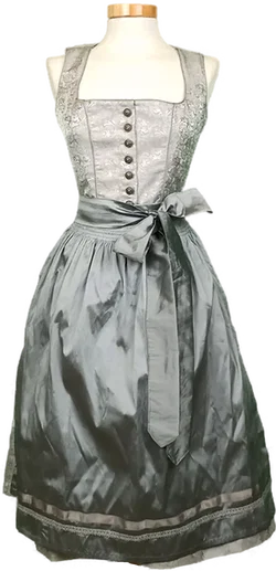 Alpin de luxe Damendirndl grau Gr. XXS