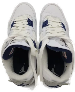 Air Jordan 4 Sneaker Sonstige White/Midnight Navy Gr.40 | Wie Neu - Bild 4