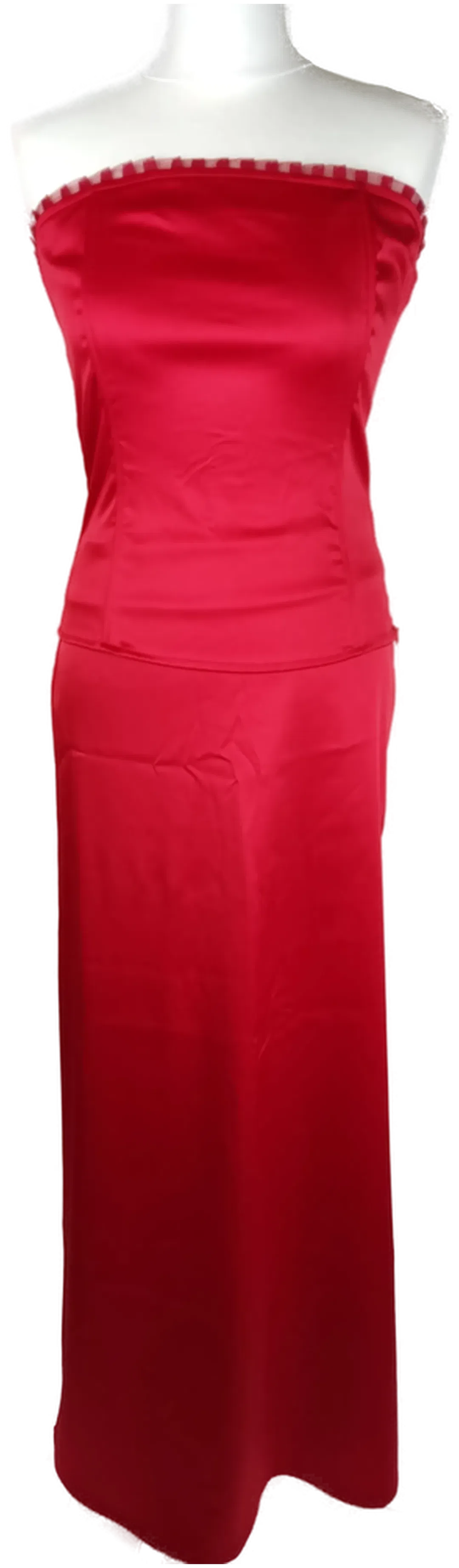 Zweiteiler Abendkleid Vero Moda Rot Größe 38 | Party-Eleganz - Bild 1